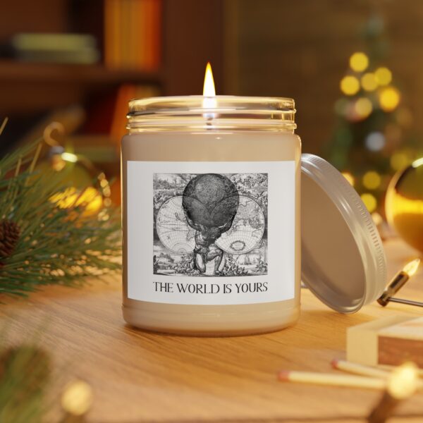 GoodMotiv.com - The World Is Yours III World Map Atlas Affirmation Candle - Image 7