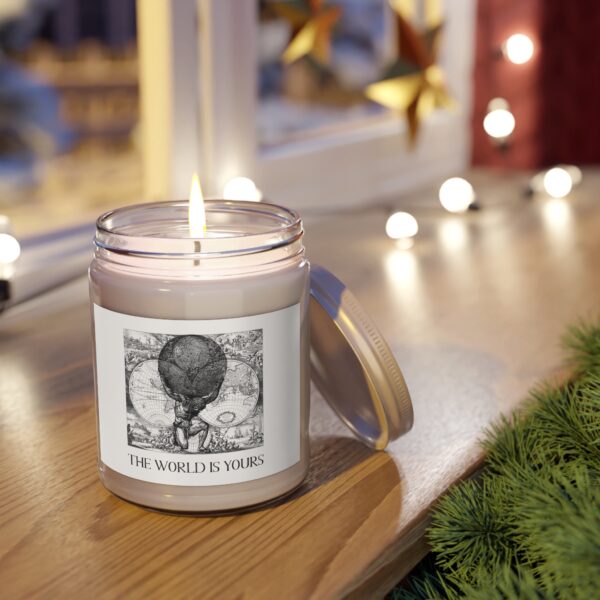 GoodMotiv.com - The World Is Yours III World Map Atlas Affirmation Candle - Image 9