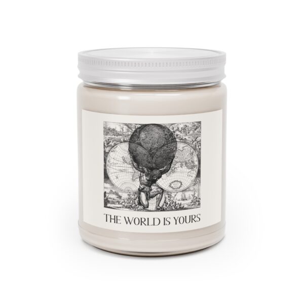 GoodMotiv.com - The World Is Yours III World Map Atlas Affirmation Candle - Image 8